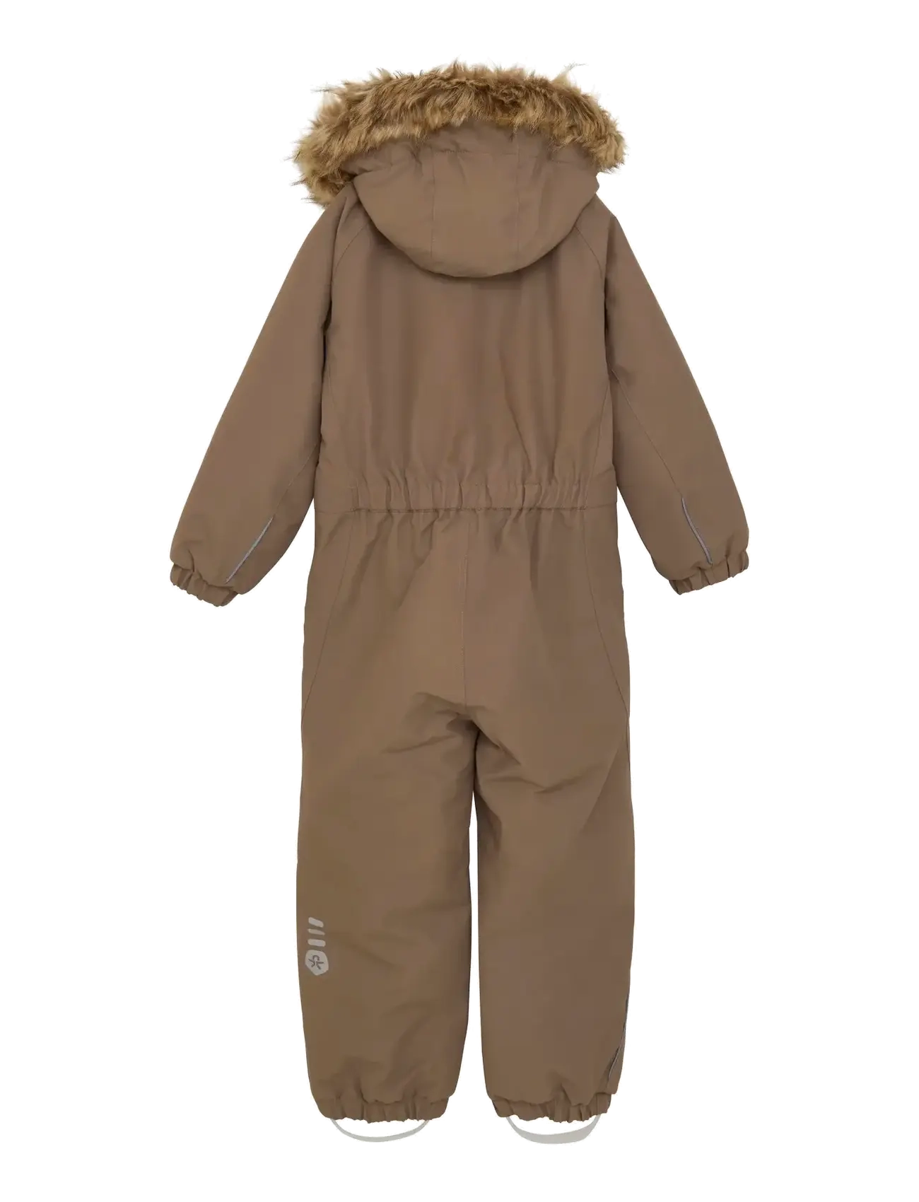 Color Kids - Coverall W. Fake Fur - overtøj - fossil - 1