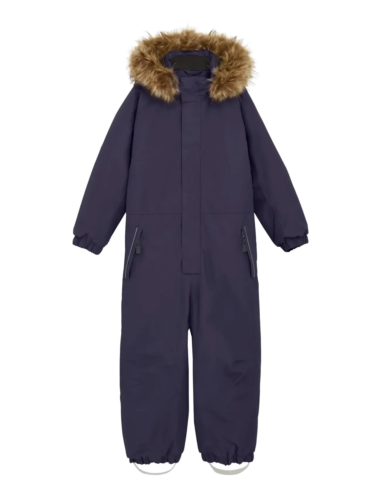Color Kids Coverall W. Fake Fur, 104, Coveralls, Marineblau - Snow-ski Coveralls & Sets, Kinder