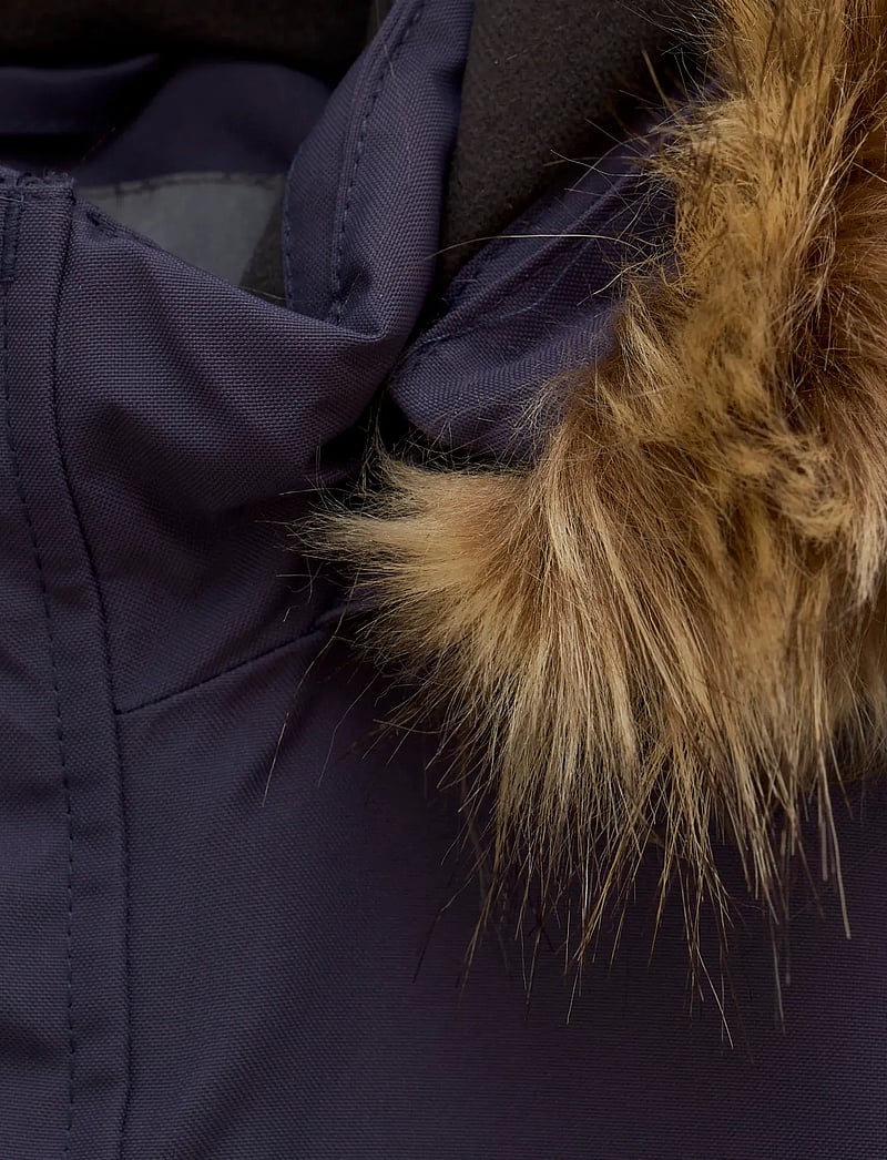 Color Kids - Coverall W. Fake Fur - overtøj - graystone - 2