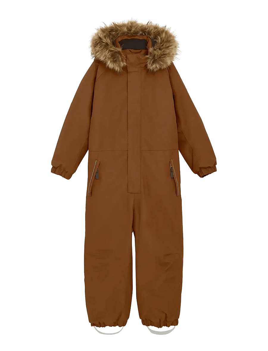 Color Kids - Coverall W. Fake Fur - vêtements d'extérieur - nuthatch - 0