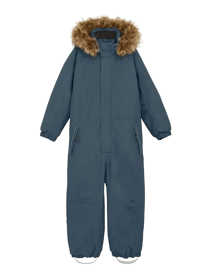 Color Kids - Coverall W. Fake Fur - overtøj - stormy weather - 0
