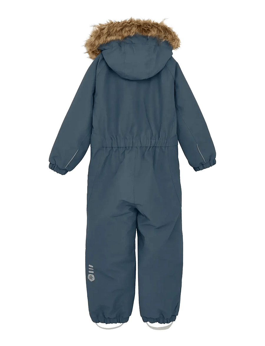 Color Kids - Coverall W. Fake Fur - overtøj - stormy weather - 1