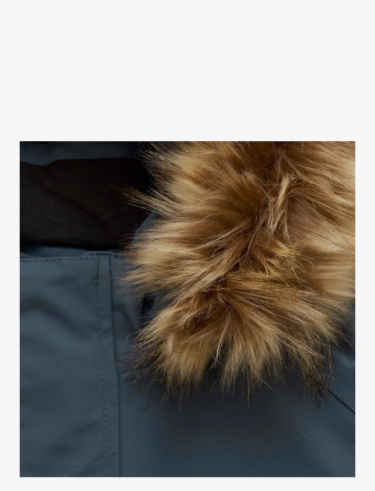 Color Kids - Coverall W. Fake Fur - ytterkläder - stormy weather - 2