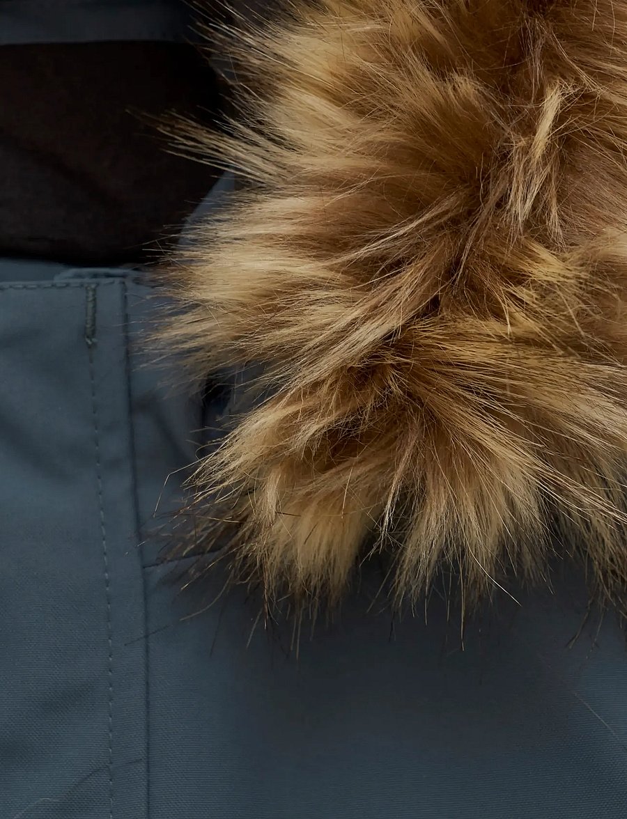 Color Kids - Coverall W. Fake Fur - overtøj - stormy weather - 3