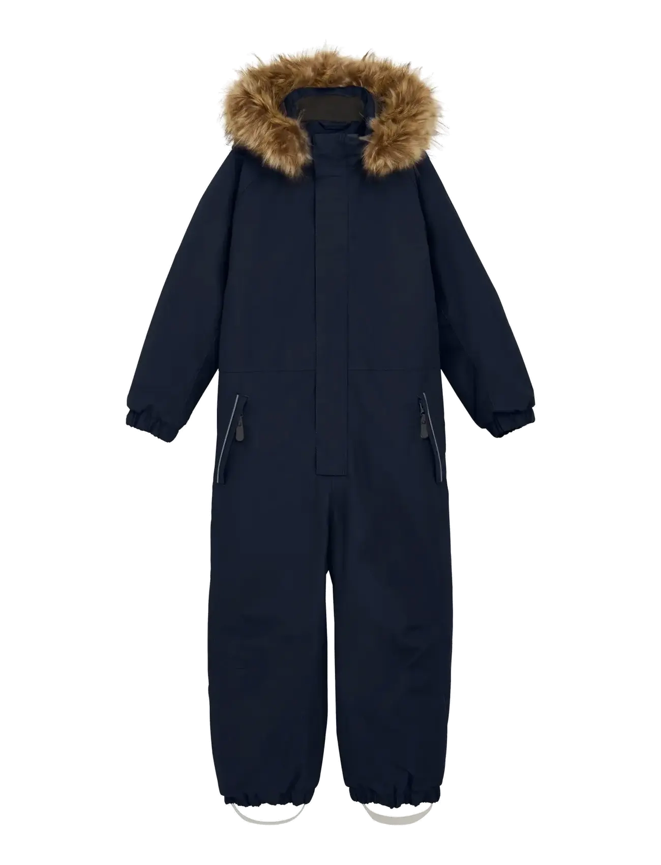 Color Kids Coverall W. Fake Fur, 98, Navy, Overalls > Overalls Og Sæt Til Sne-Ski, Børn