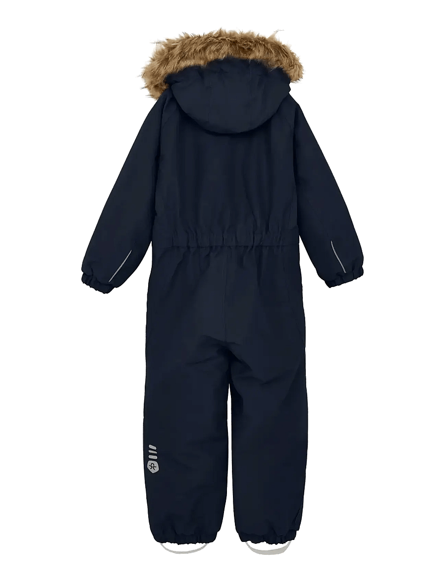 Color Kids - Coverall W. Fake Fur - outdoor - total eclipse - 1