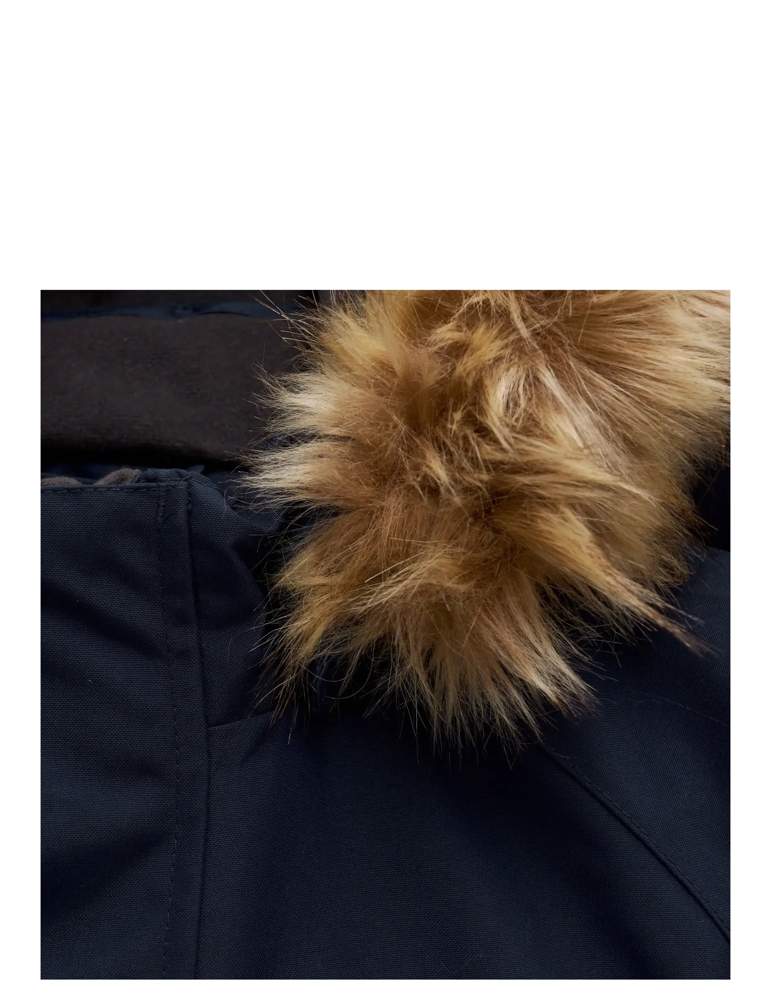 Color Kids - Coverall W. Fake Fur - outdoor - total eclipse - 2