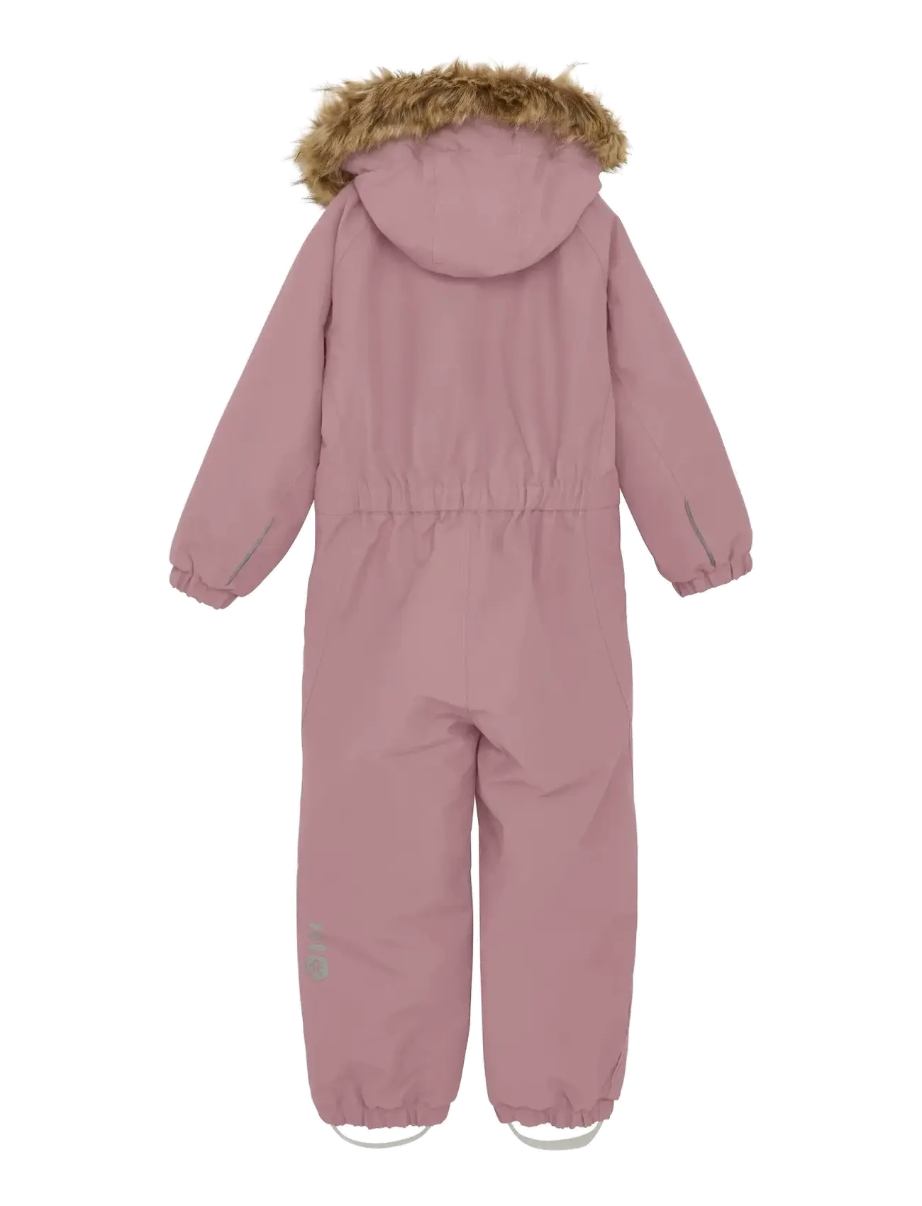 Color Kids - Coverall W. Fake Fur - overtøj - woodrose - 1