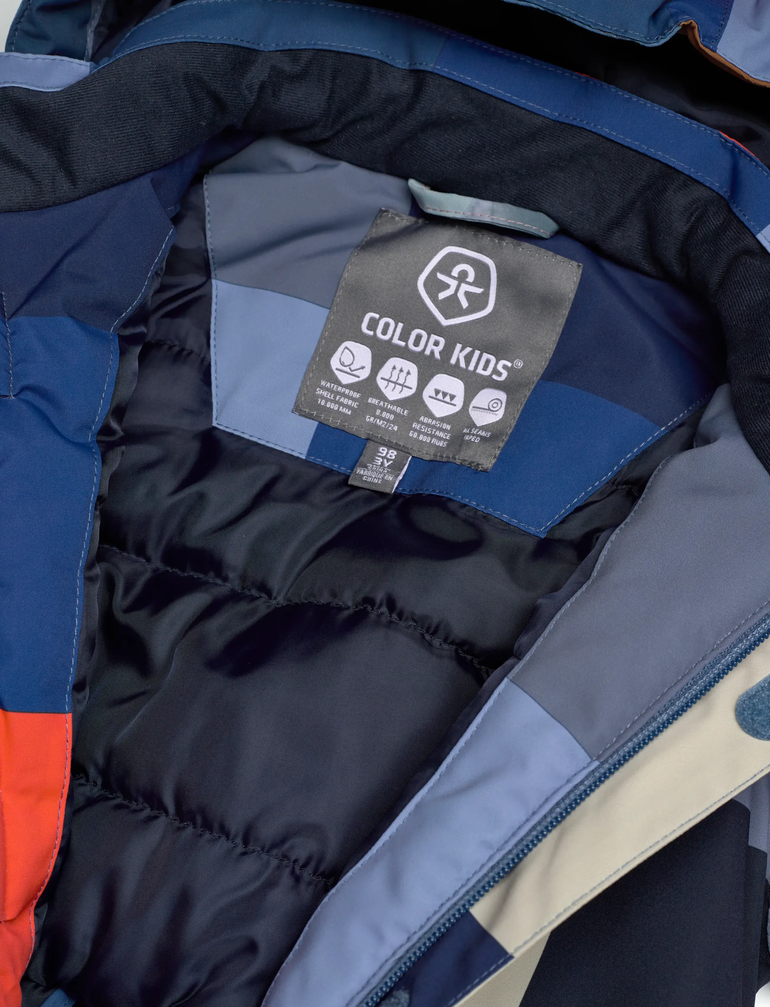 Color Kids - Coverall - AOP - overtøj - coronet blue - 2