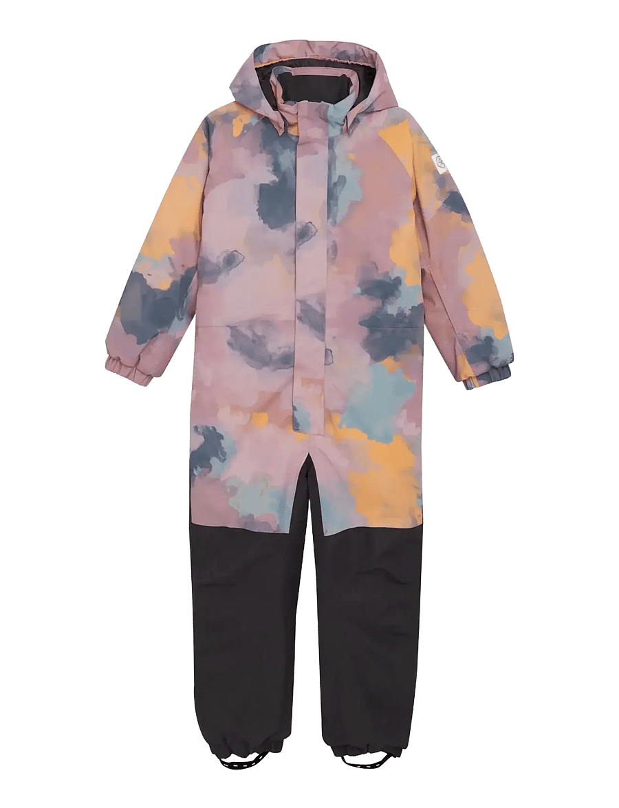 Color Kids - Coverall - AOP - ytterkläder - woodrose - 0