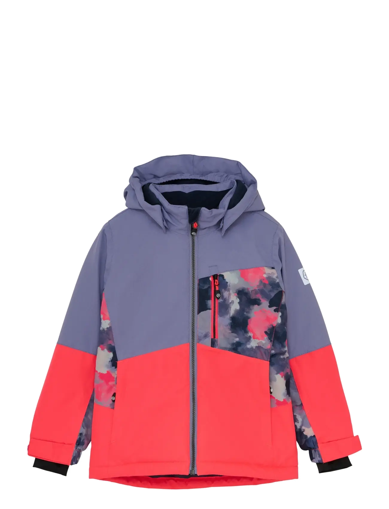 Color Kids Ski Jacket - Colorblock - Outdoor - DIVA PINK / multi