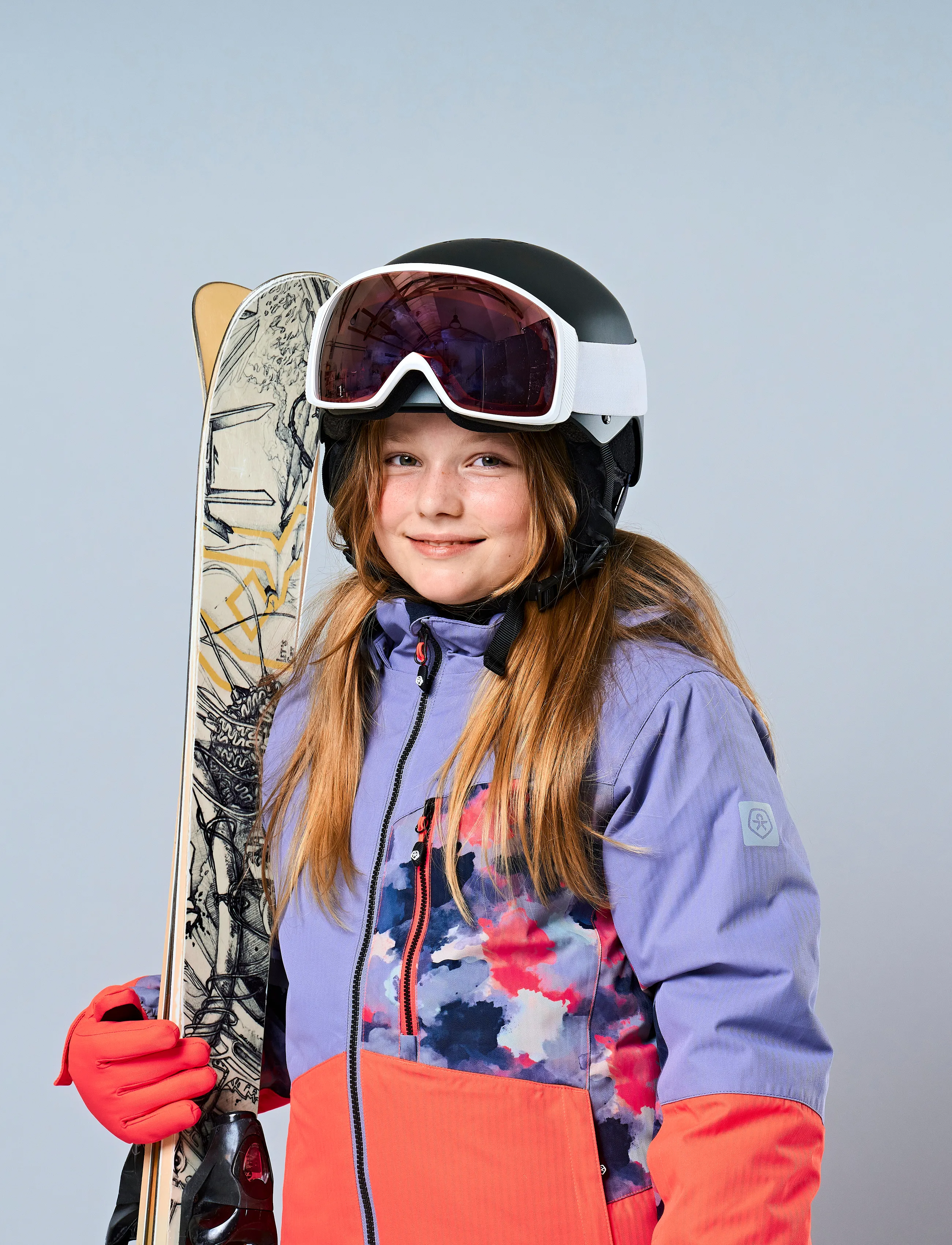 Color Kids Ski Jacket Colorblock, 104, Snow-ski Clothing, Rosa - Jacket, Kinder