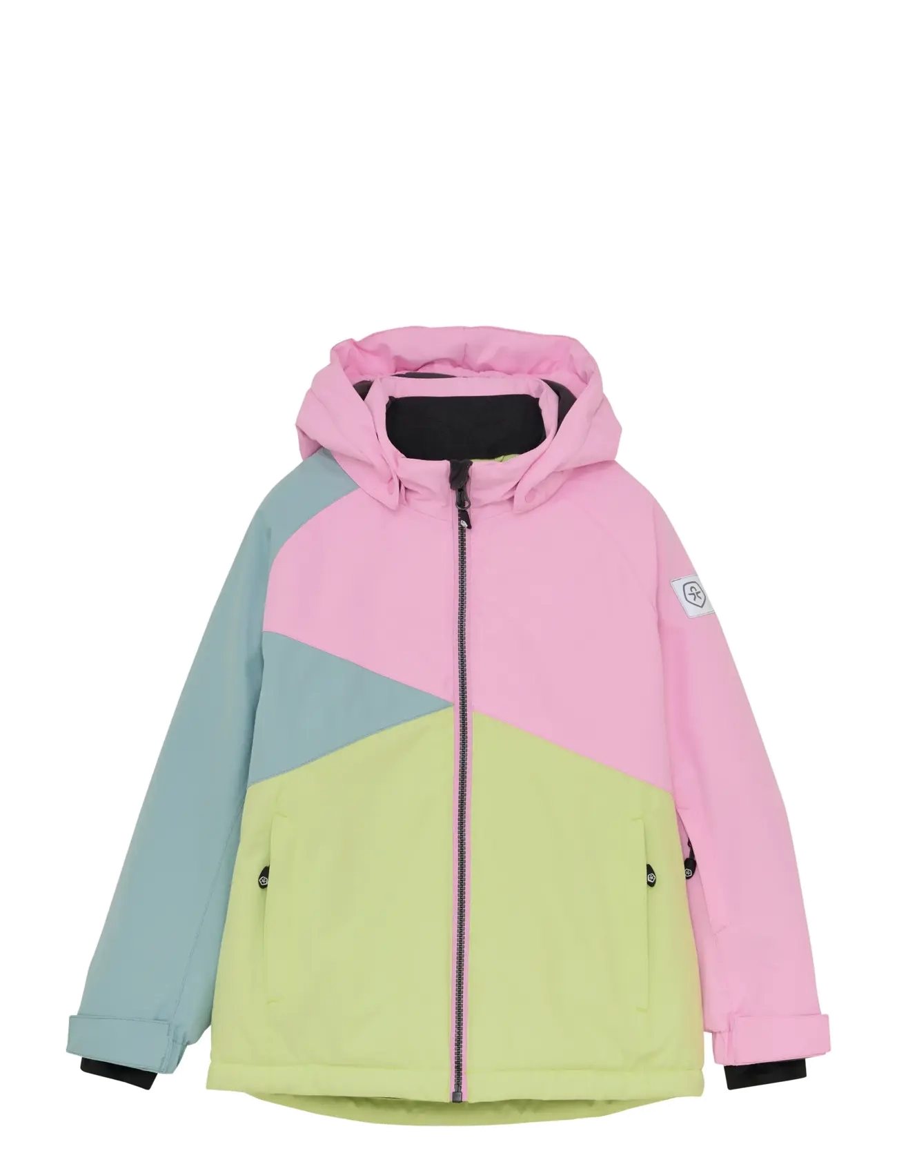 Color Kids Ski Jacket Colorblock, 110, Snow-ski Clothing, Mehrfarbig/gemustert - Jacket, Kinder