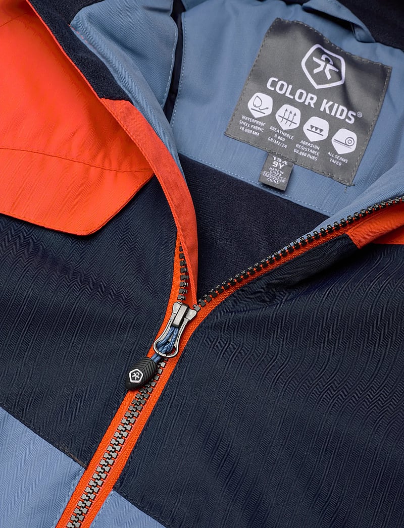 Color Kids - Ski Jacket - Colorblock - tangerine tango - 2