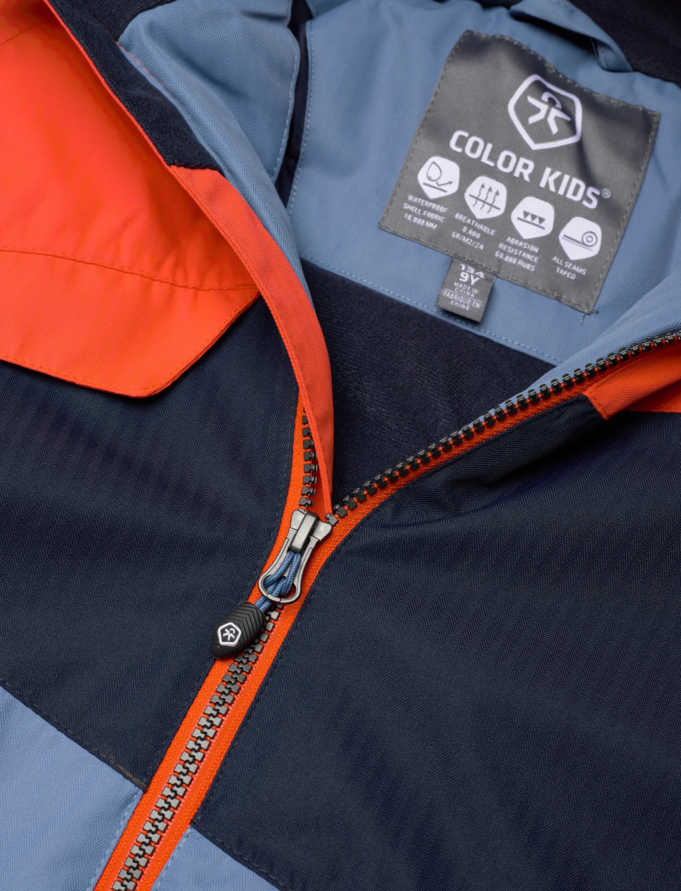 Color Kids - Ski Jacket - Colorblock - vinterjakker - tangerine tango - 2
