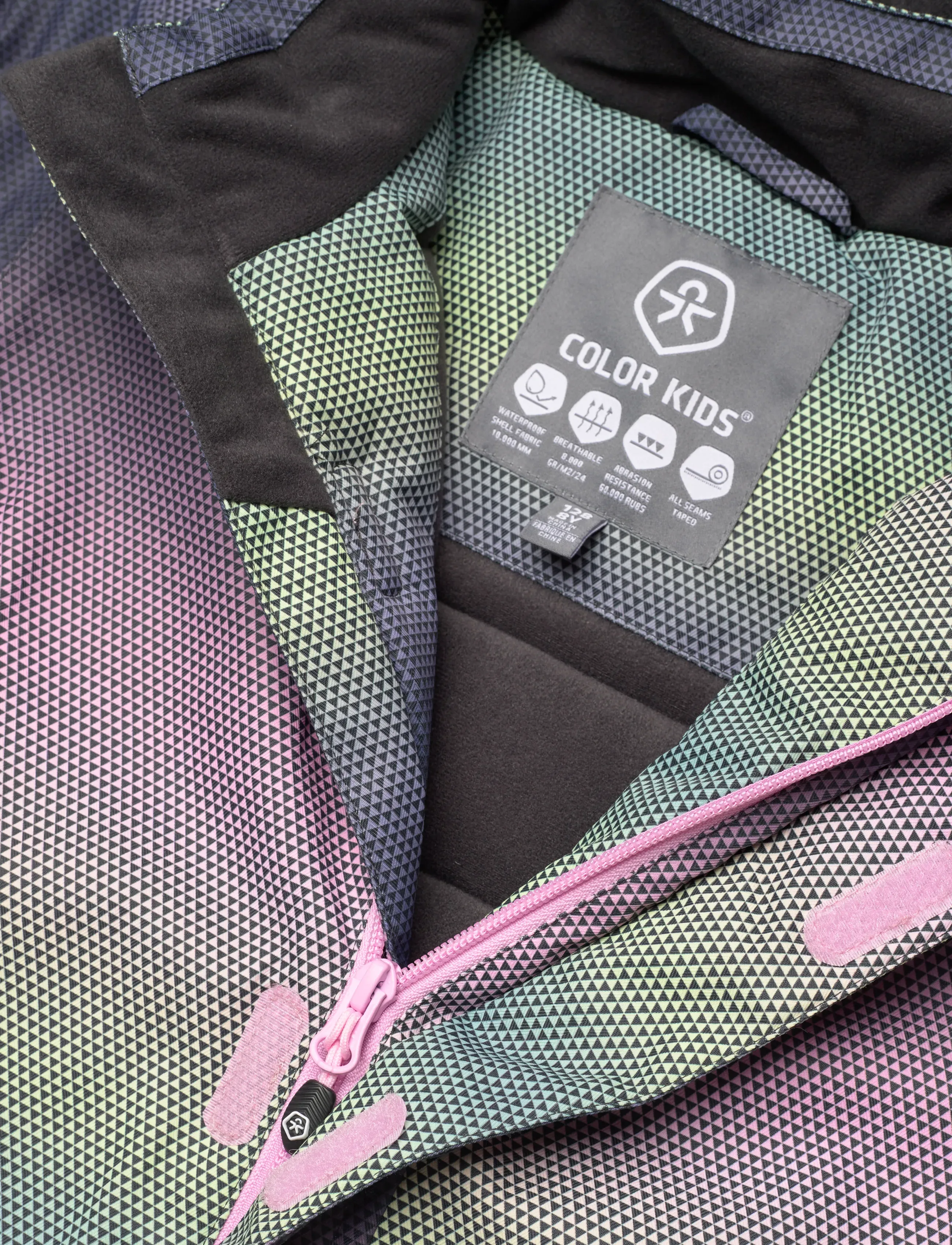 Color Kids - Ski Jacket - AOP - ski jackets - bonbon - 2