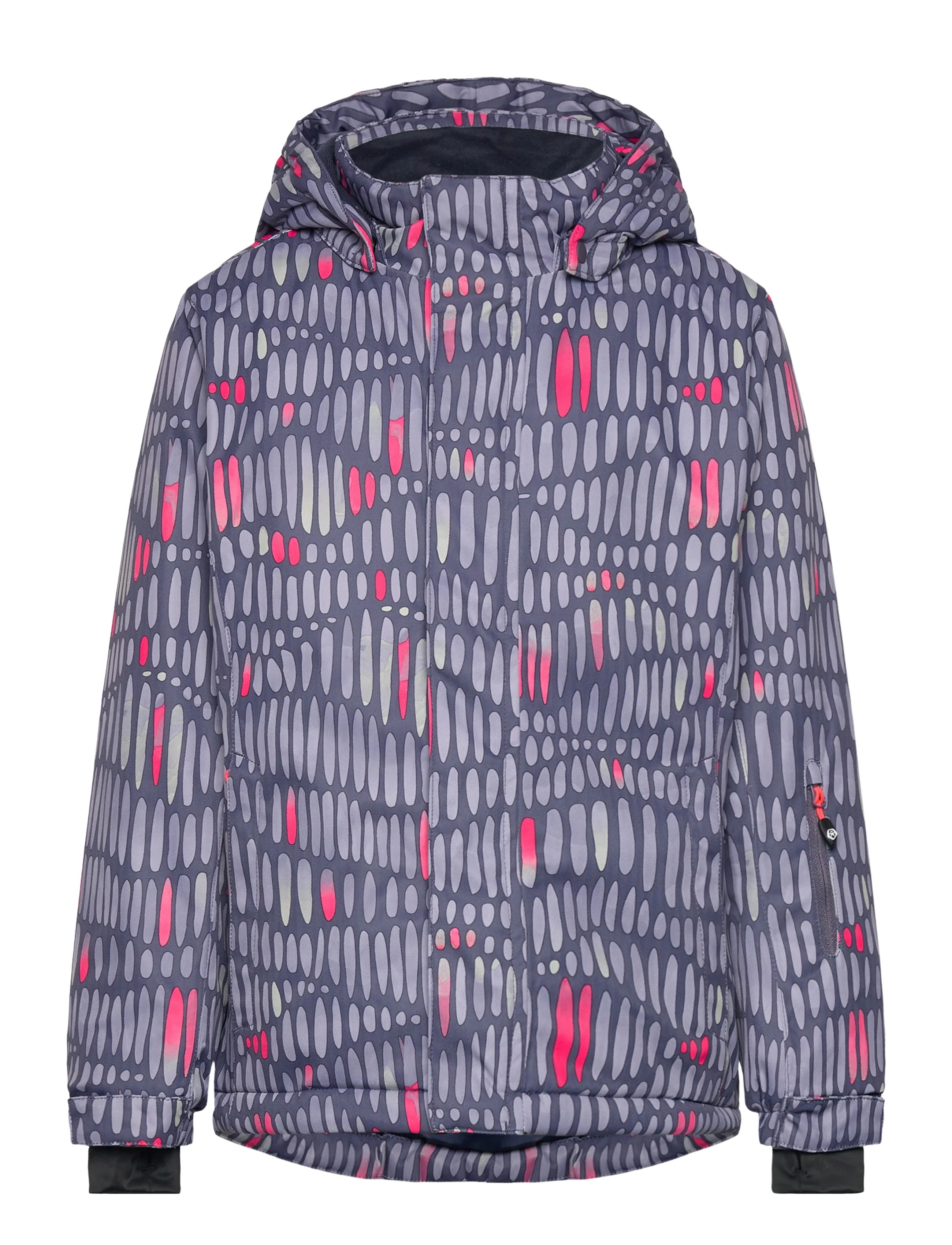 Color Kids Ski Jacket - AOP - Ytterkläder - GRAYSTONE / multi