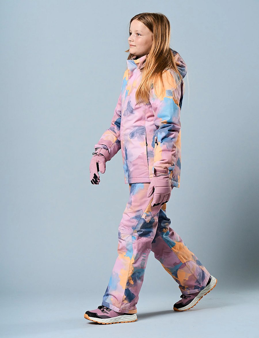Color Kids - Ski Jacket - AOP - ski jackets - woodrose - 0