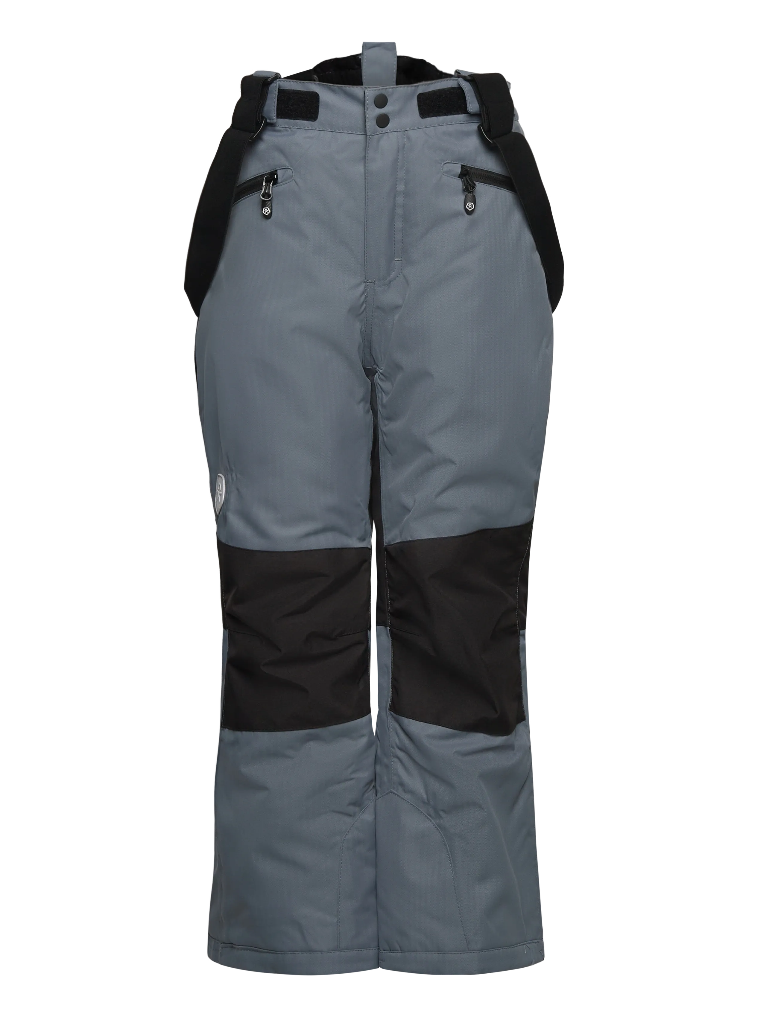 Color Kids Ski Pants W. Zips & Contrast - Vinterkläder - STORMY WEATHER / grey
