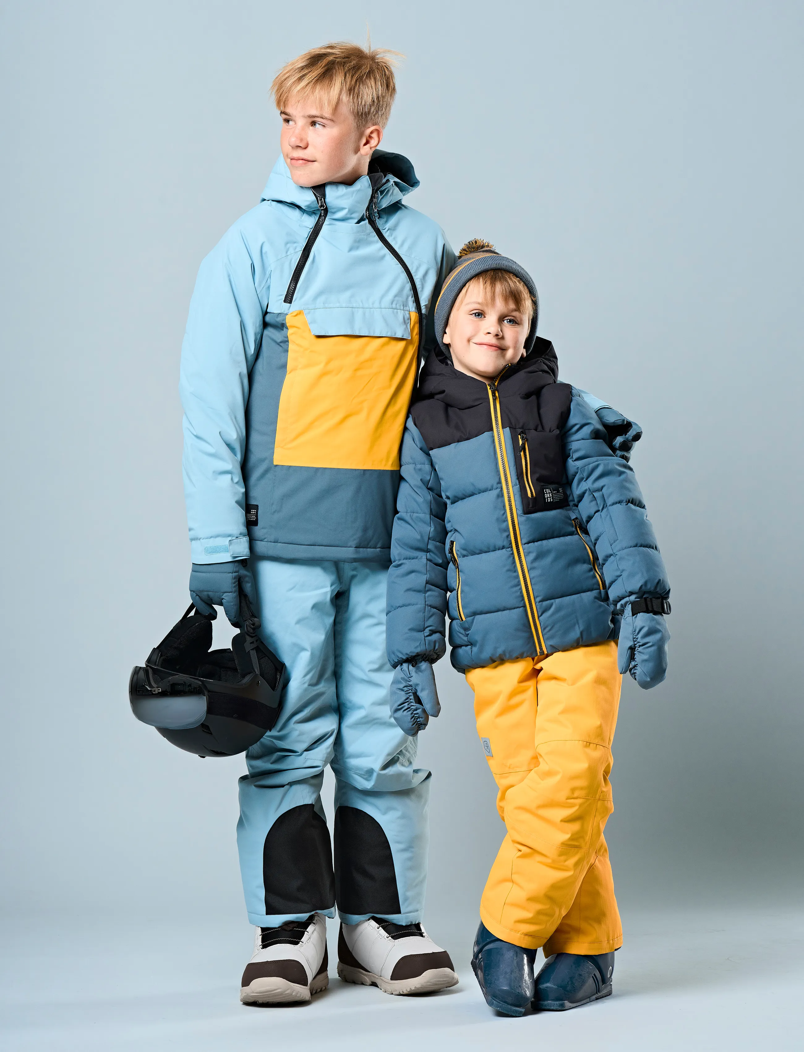 Color Kids Ski Pants W. Pockets, 98, Snow-ski Clothing, Gelb - Pants, Kinder