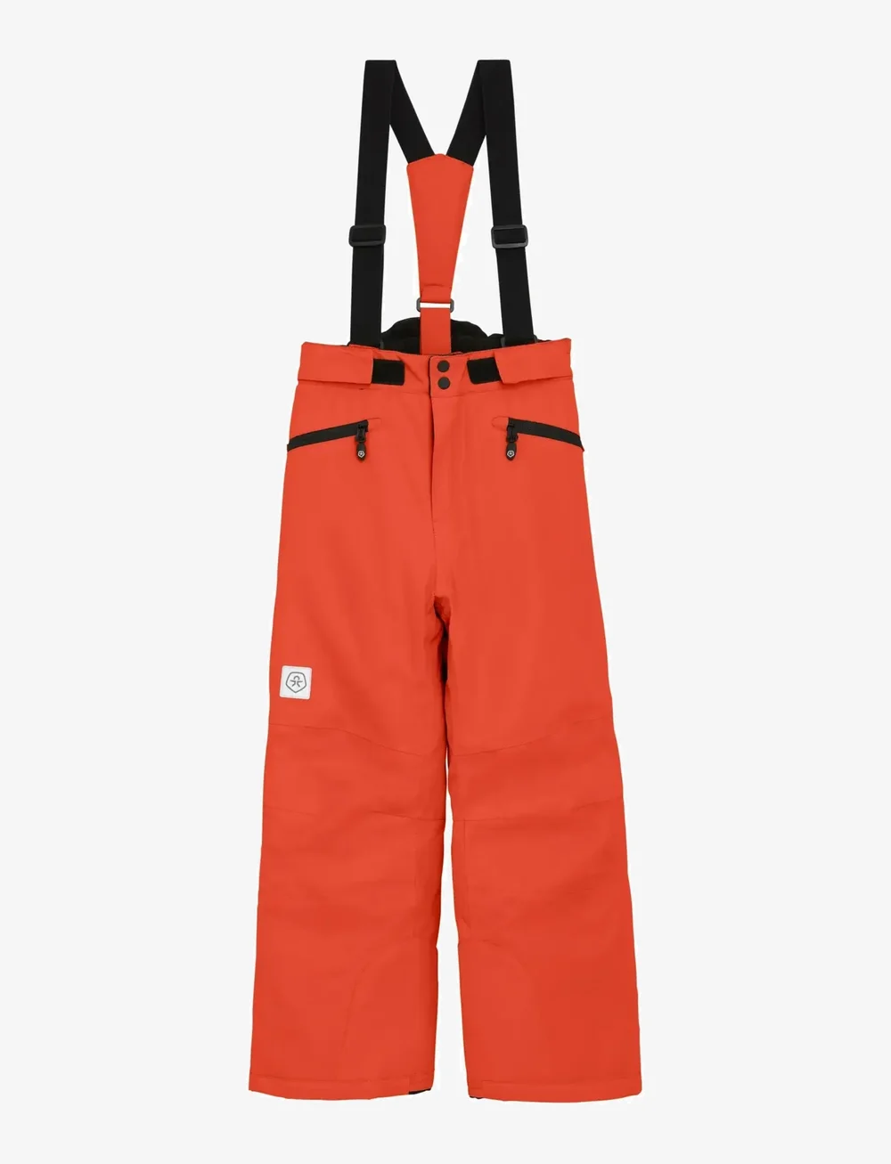 Color Kids - Ski Pants W. Pockets - skibukser - tangerine tango - 1