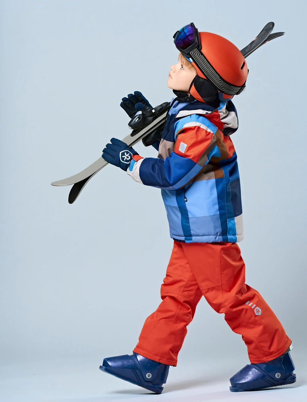 Color Kids - Ski Pants W. Pockets - skibukser - tangerine tango - 0