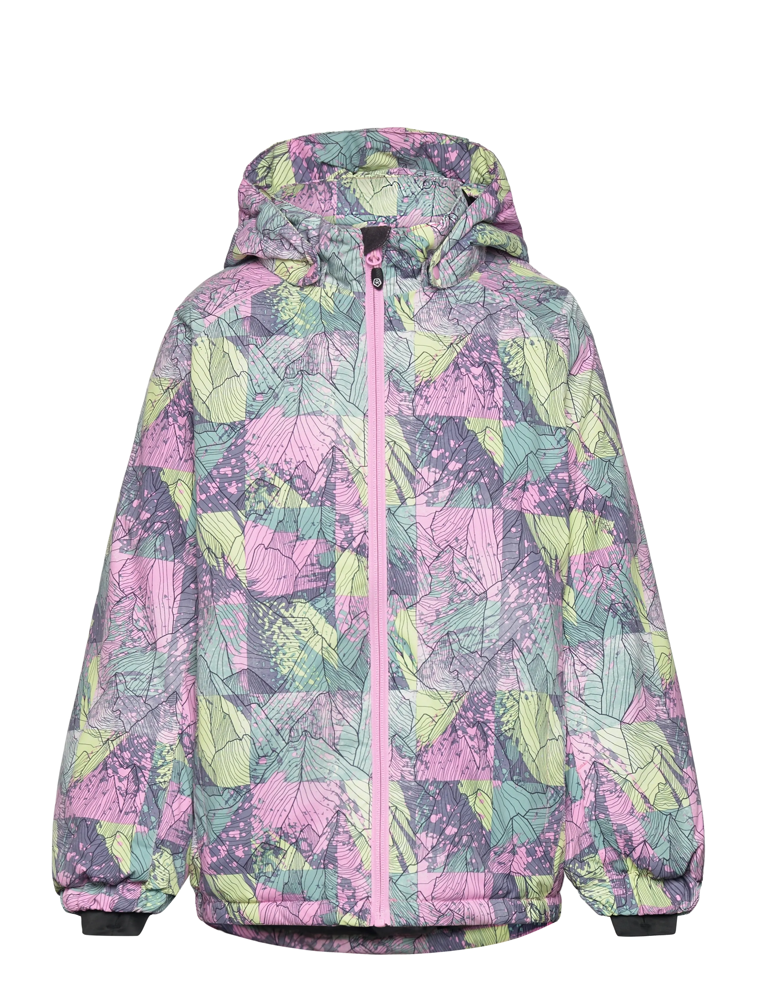 Color Kids Ski Jacket Aop, 164, Snow-ski Clothing, Mehrfarbig/gemustert - Jacket, Kinder
