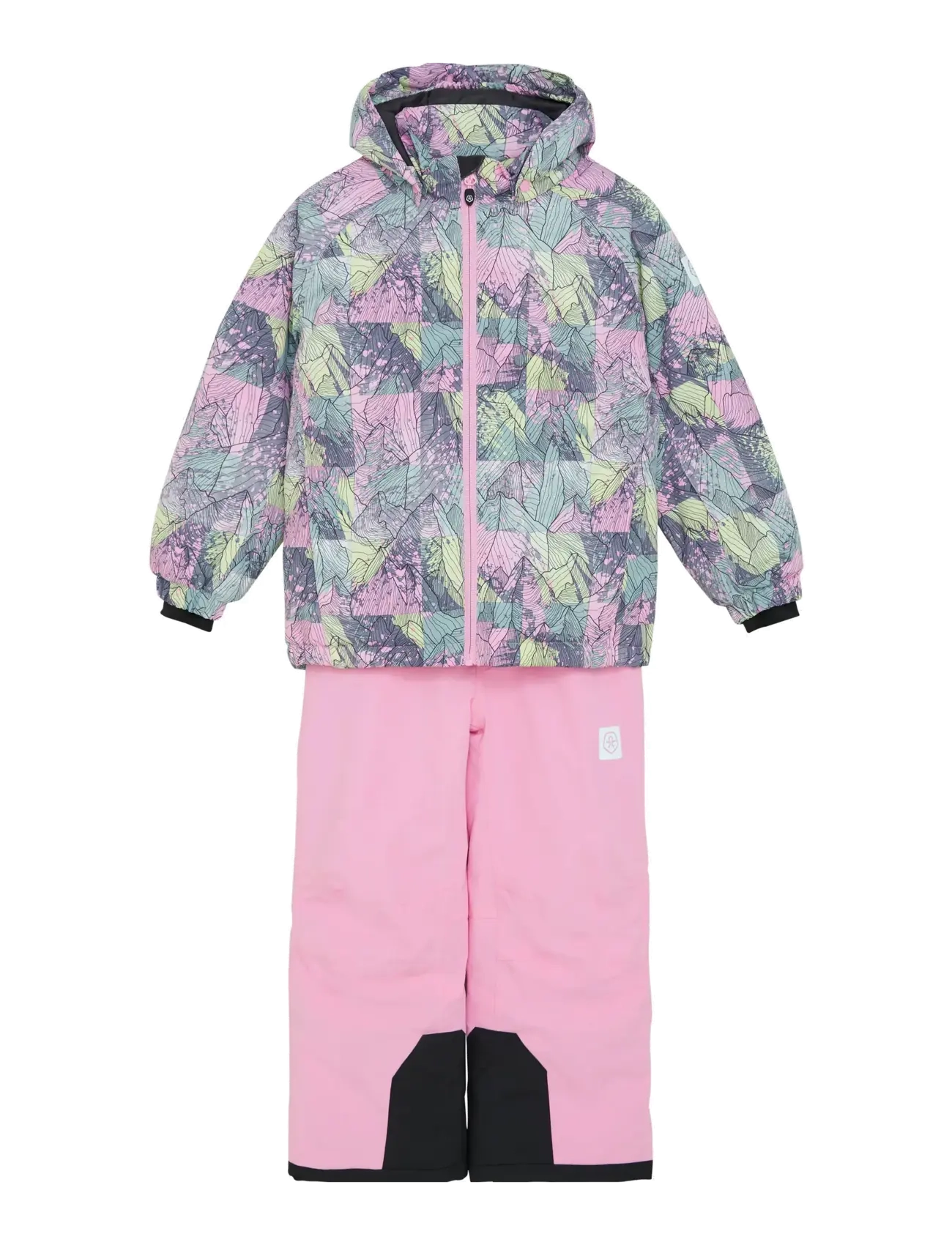 Color Kids Ski Set - AOP - Flyverdragter - BONBON / pink/rose