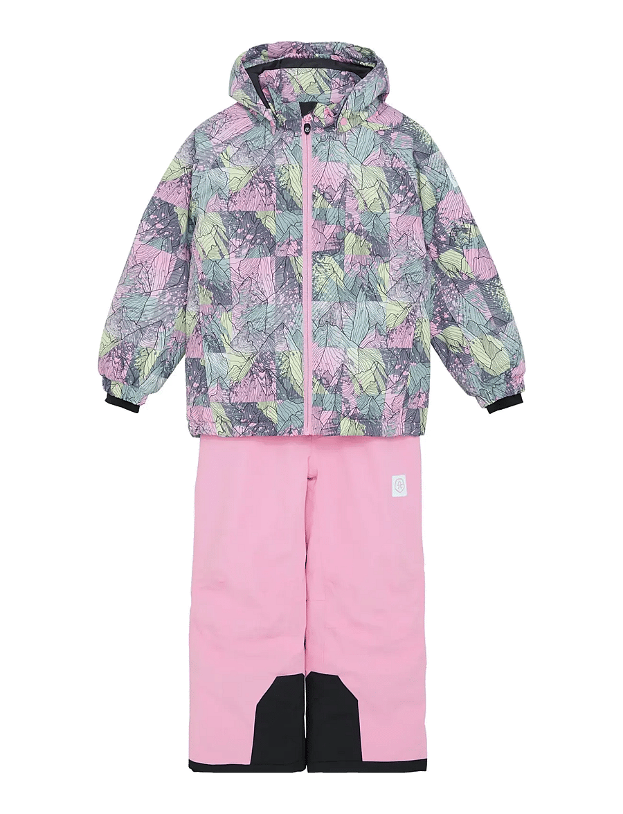 Color Kids - Ski Set - AOP - ytterkläder - bonbon - 0