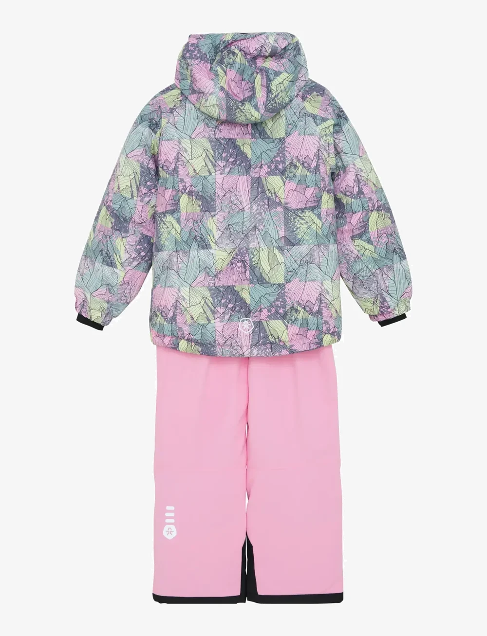 Color Kids - Ski Set - AOP - vinteroveraller - bonbon - 1