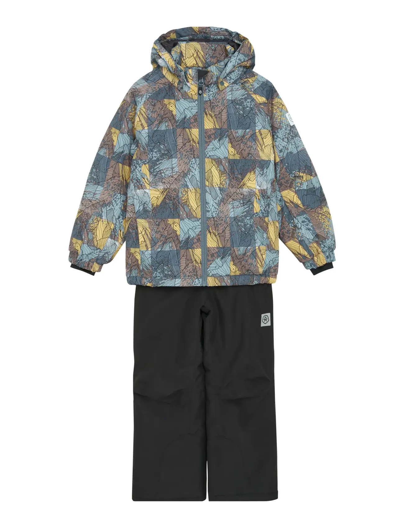 Color Kids Ski Set - Aop, 110, Multi/patterned, Overalls > Overalls Og Sæt Til Sne-Ski, Børn