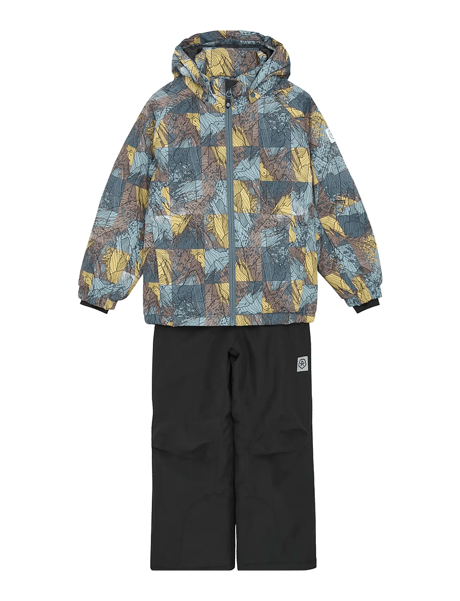 Color Kids - Ski Set - AOP - Útivistarföt - stormy weather - 0