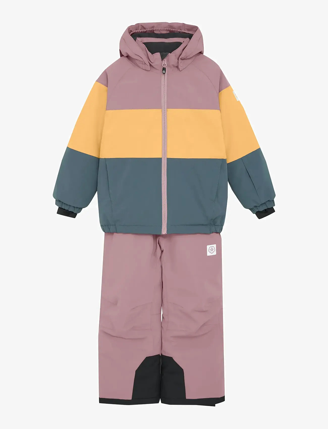 Color Kids - Ski Set - Colorblock - snowsuit - woodrose - 0
