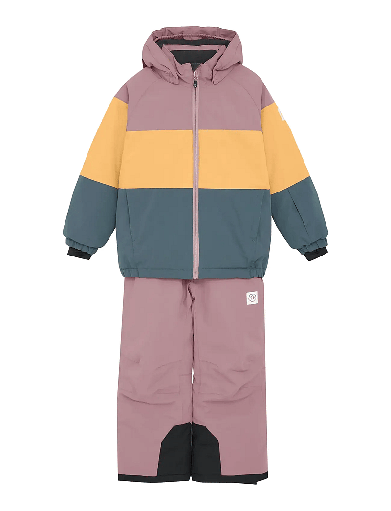 Color Kids - Ski Set - Colorblock - snowsuit - woodrose - 0