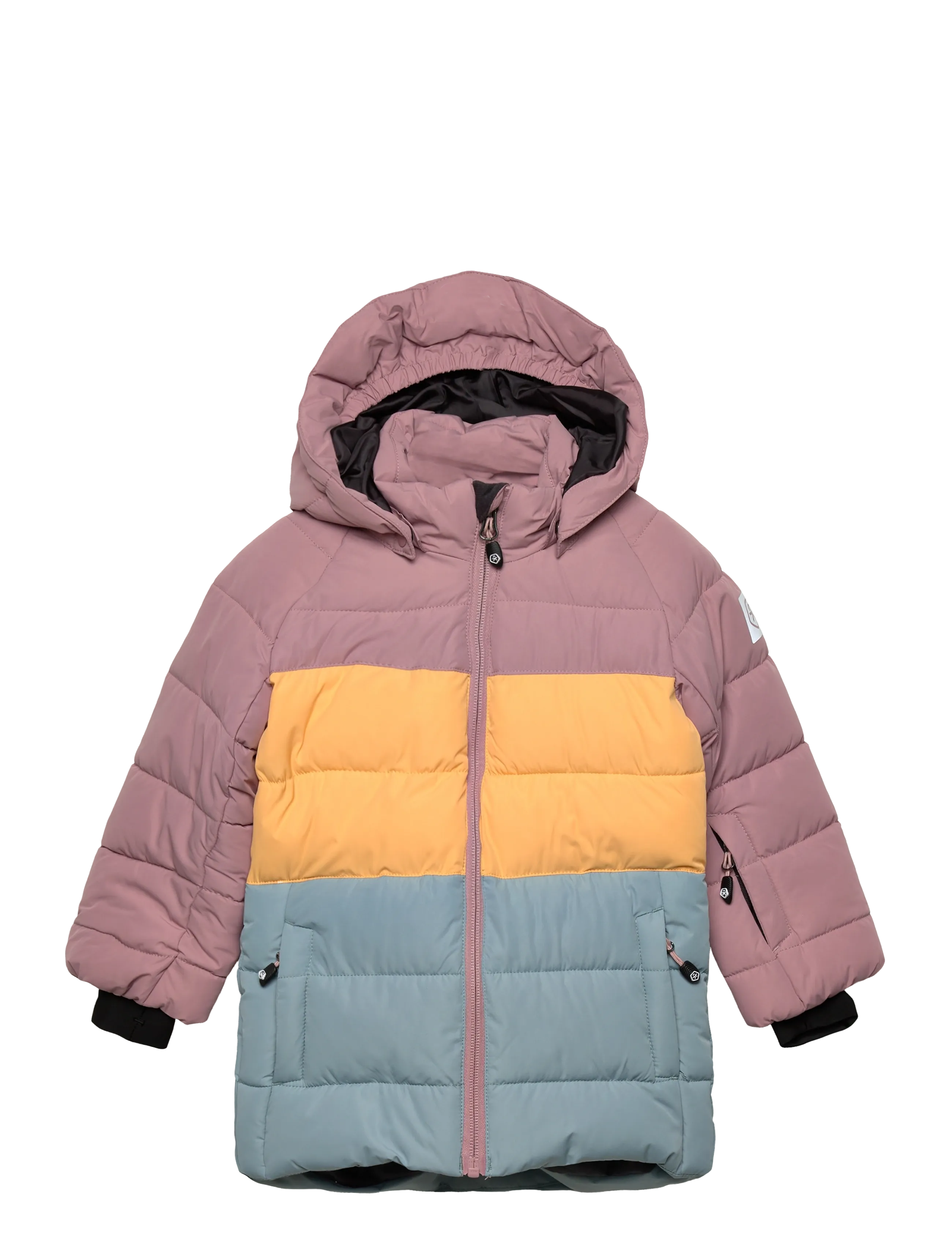 Color Kids Ski Jacket -Quilt & Colorblock, 92, Snow-ski Clothing, Mehrfarbig/gemustert - Jacket, Kinder
