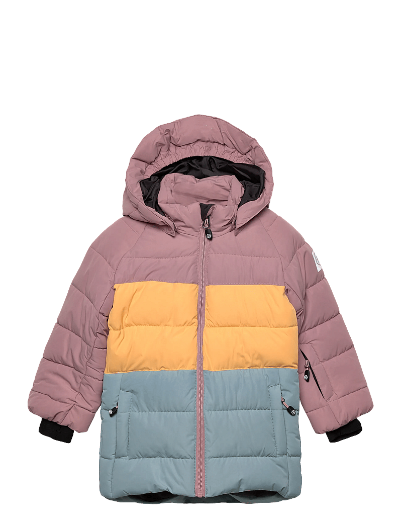 Color Kids - Ski Jacket -Quilt & Colorblock - ski jackets - woodrose - 0
