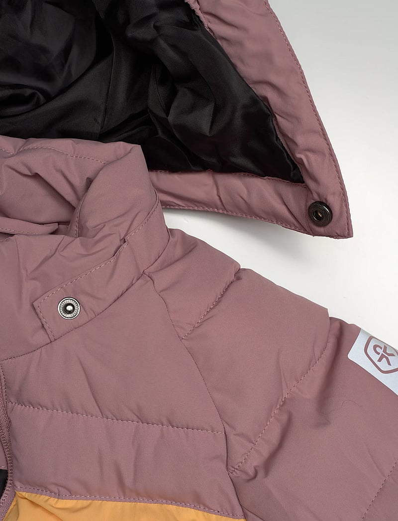 Color Kids - Ski Jacket -Quilt & Colorblock - ski jackets - woodrose - 3