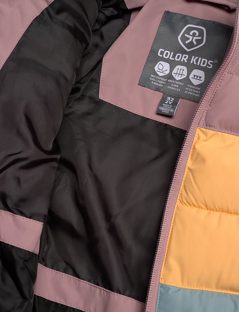 Color Kids - Ski Jacket -Quilt & Colorblock - ski jackets - woodrose - 5