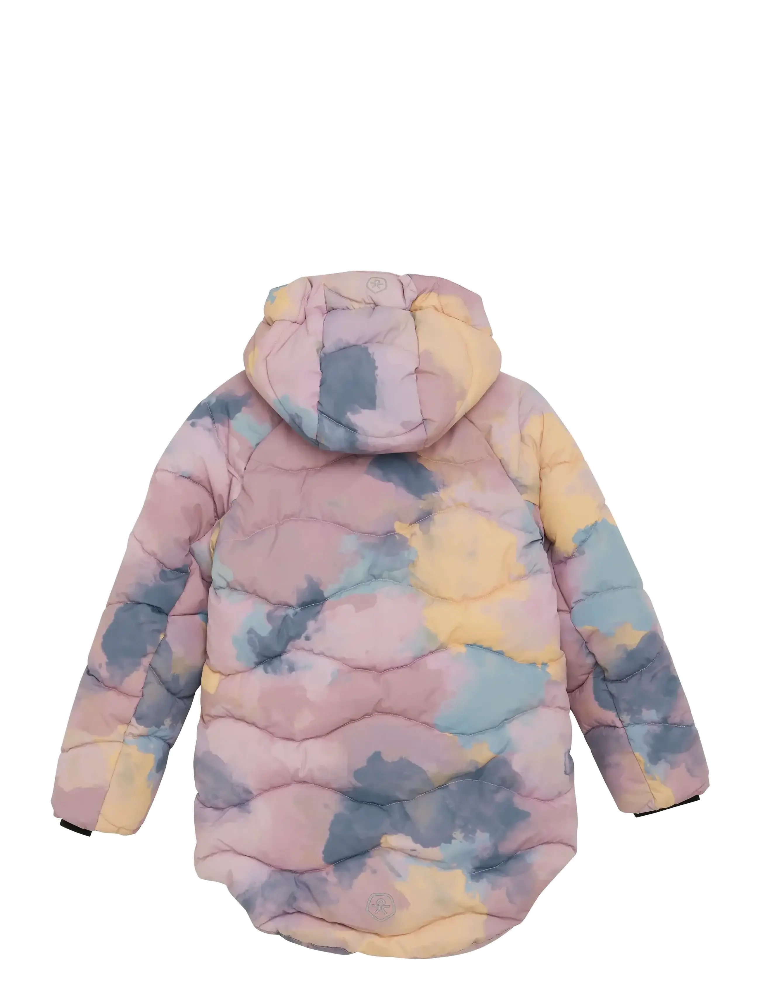 Color Kids - Jacket - Quilt, Long & AOP - ulkovaatteet - antler - 1