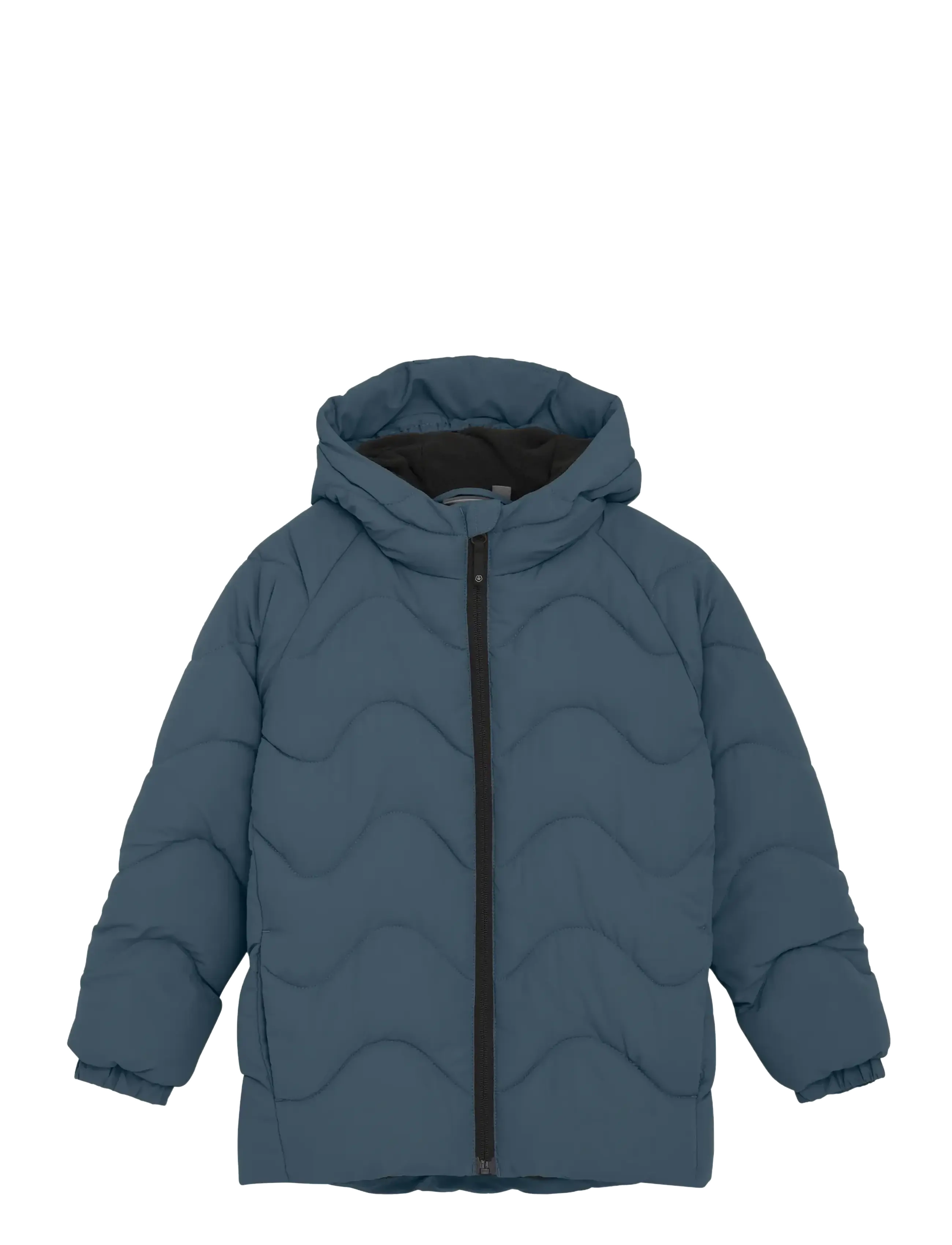 Color Kids Jacket W. Hood - Quilt - Jacken - STORMY WEATHER / blue
