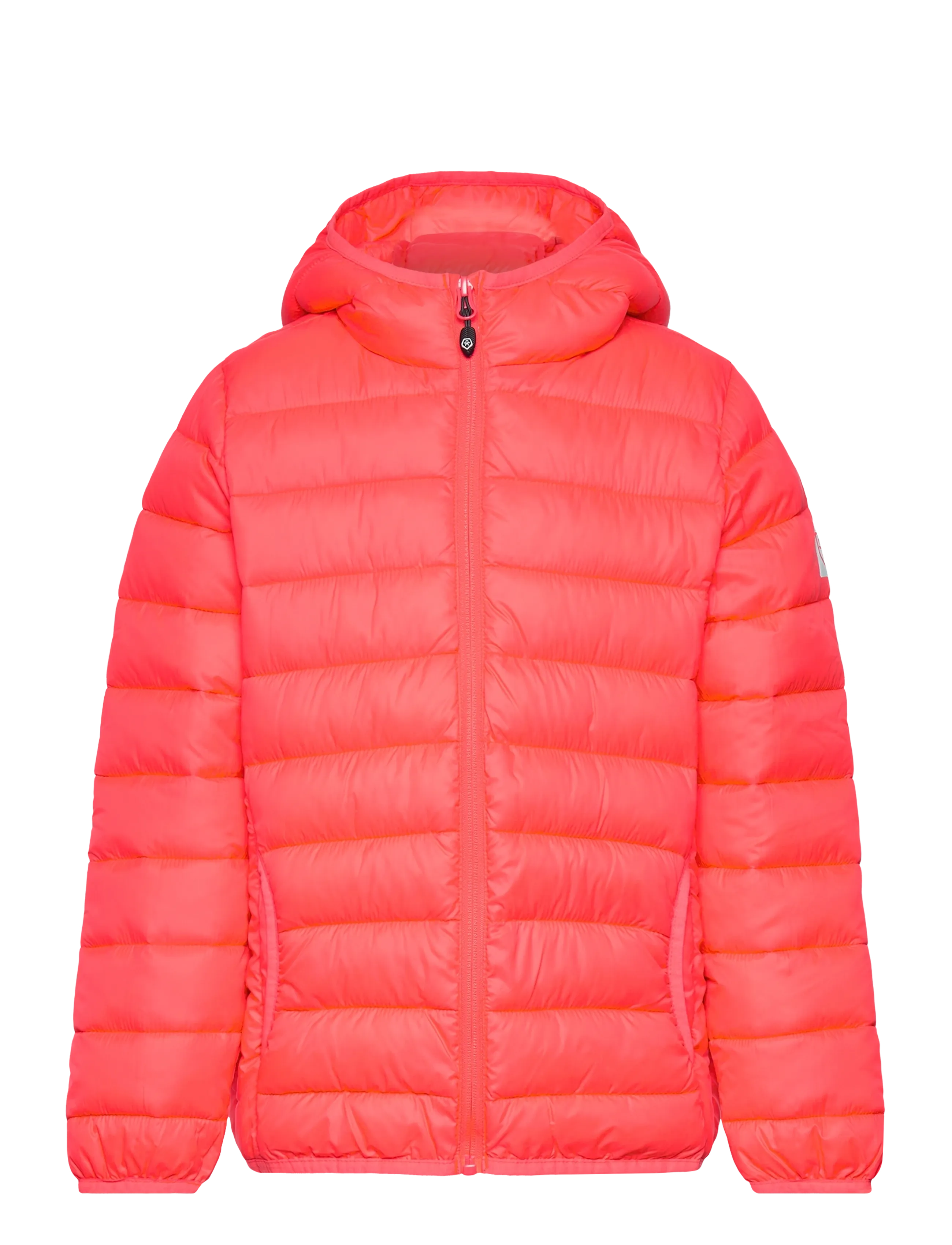 Color Kids Jacket W. Hood - Quilt - Steppjacken - DIVA PINK / red
