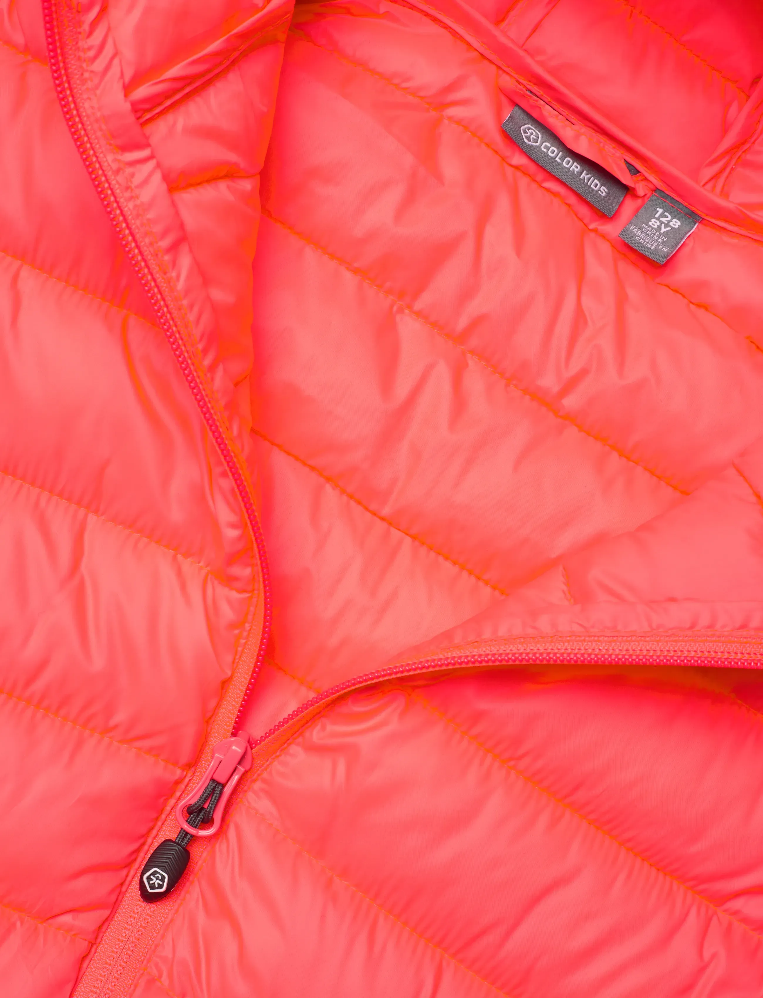 Color Kids - Jacket W. Hood - Quilt - quiltede jakker - diva pink - 2