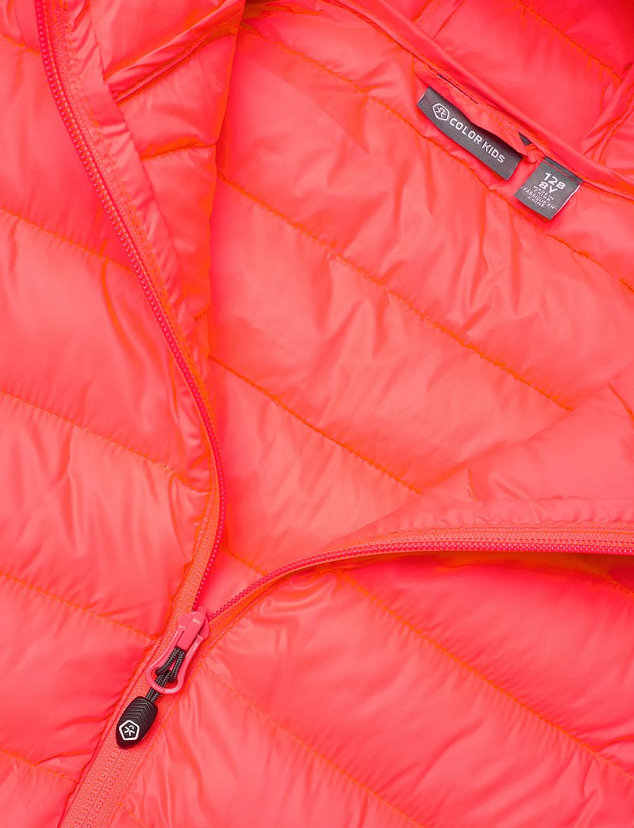 Color Kids - Jacket W. Hood - Quilt - quiltede jakker - diva pink - 2