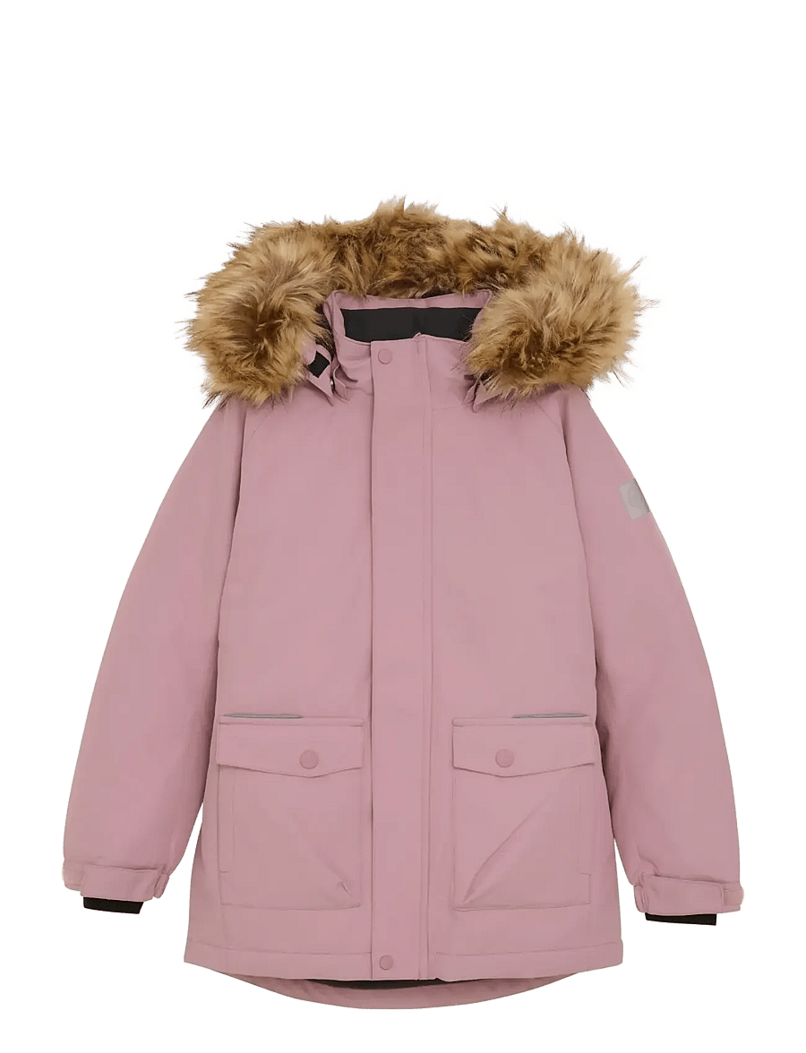 Color Kids - Parka W. Fake Fur - skijacken - woodrose - 0