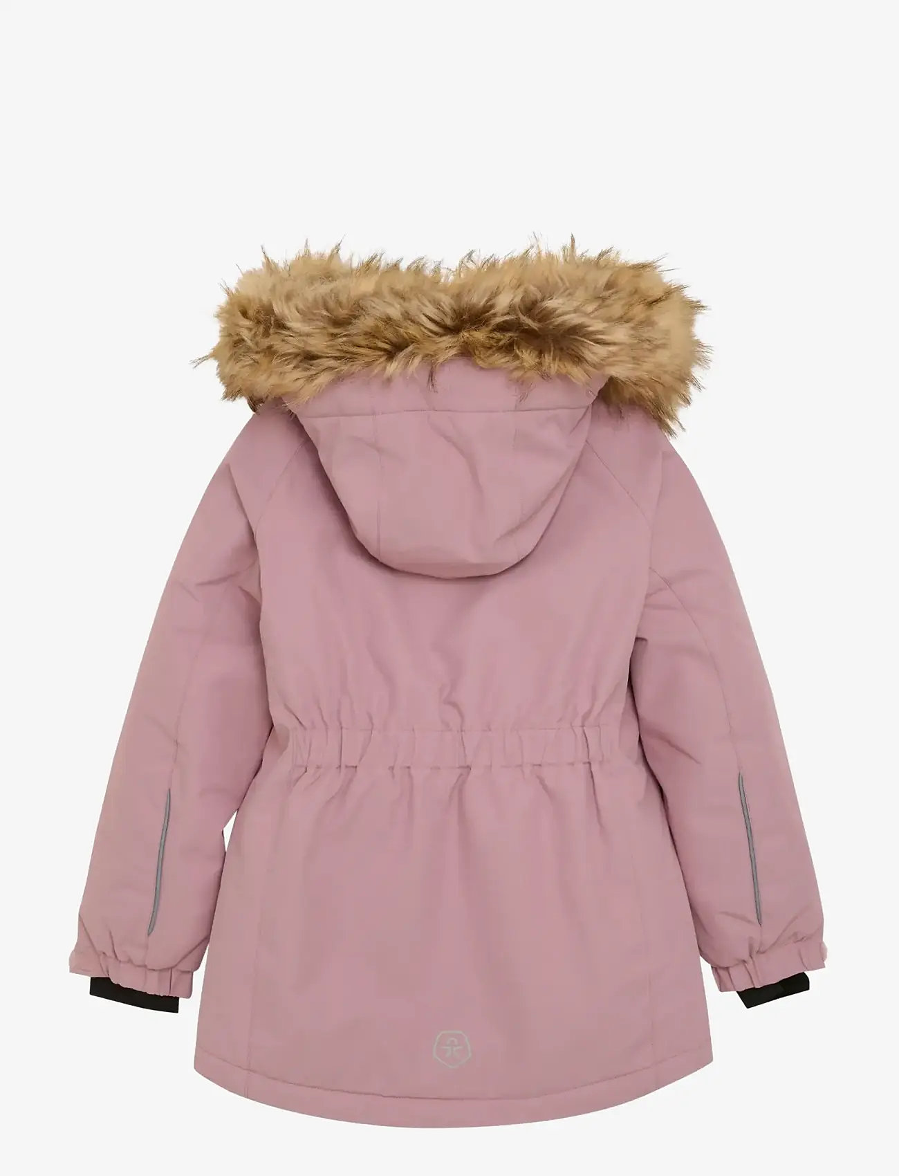 Color Kids - Parka W. Fake Fur - ski jackets - woodrose - 1