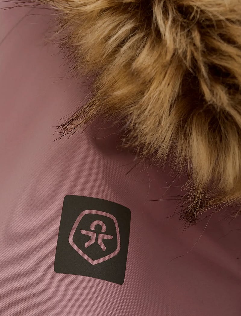 Color Kids - Parka W. Fake Fur - skijakker - woodrose - 3