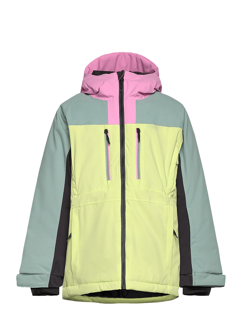 Color Kids - Jr. Ski Jacket -Colorbl. - skijakker - shadow lime - 0