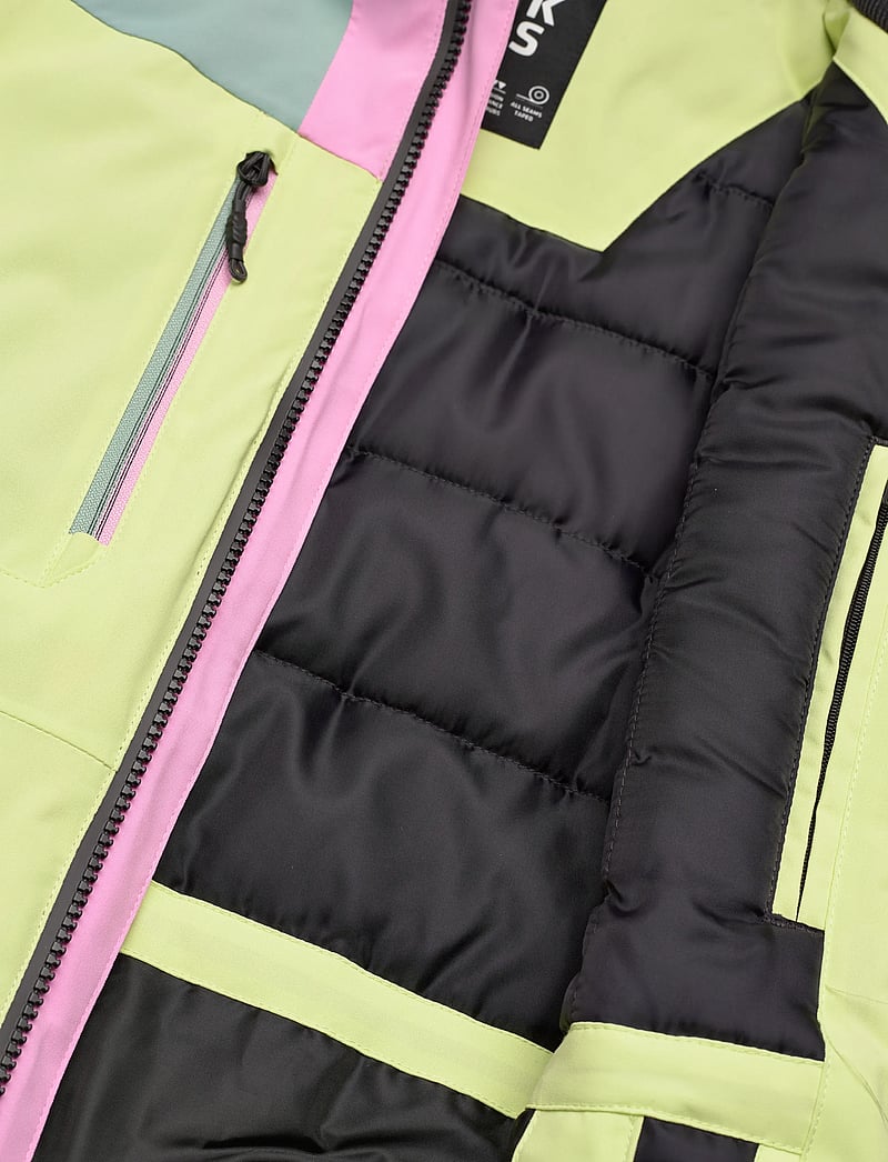 Color Kids - Jr. Ski Jacket -Colorbl. - skijakker - shadow lime - 4