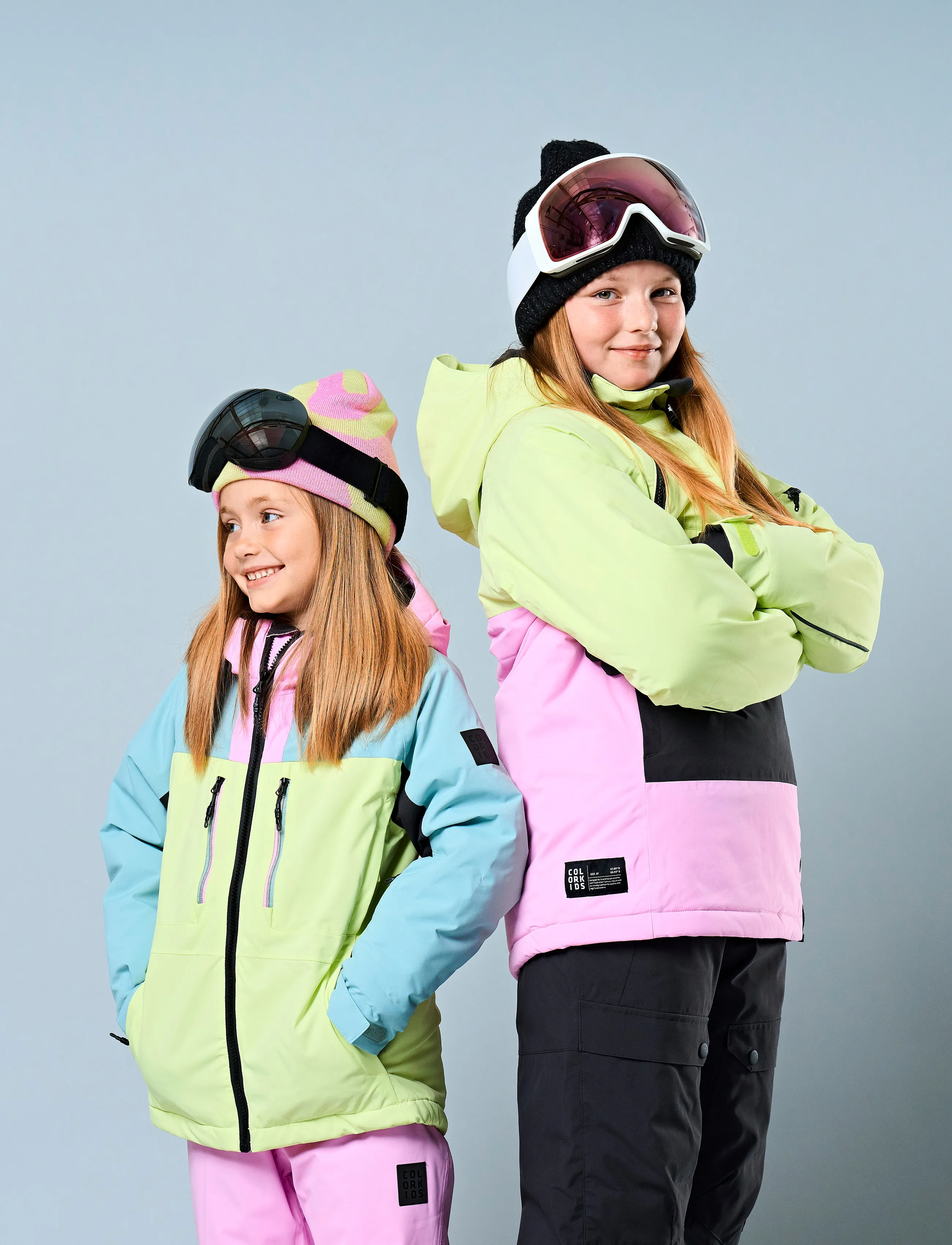 Color Kids - Jr. Ski Jacket - shadow lime - 4