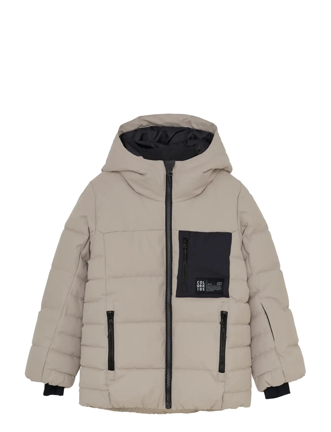 Color Kids Jr. Ski Puffer Jacket - Quilt - Vinterjackor - PURE CASHMERE / beige